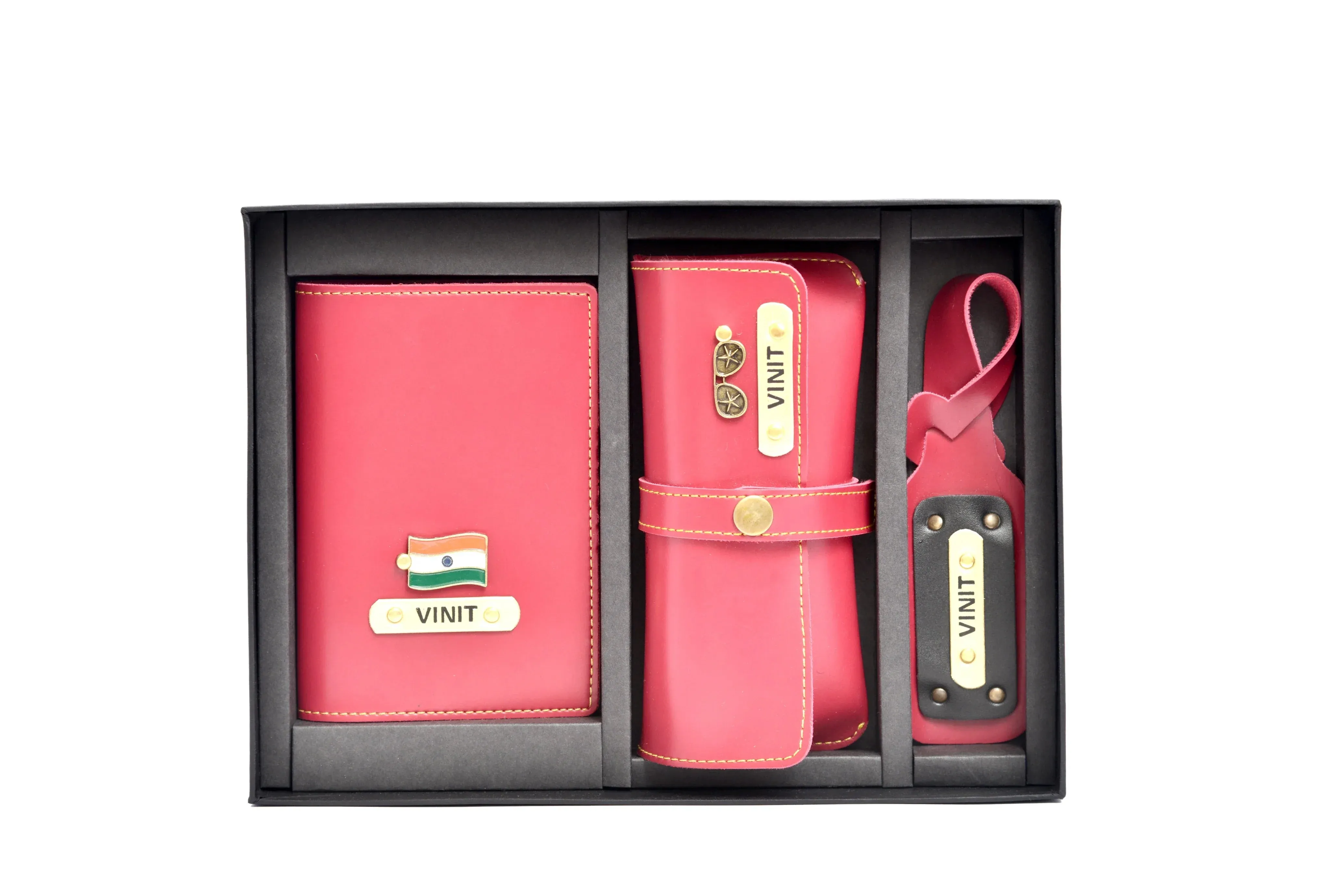 Personalized Frequent Traveller Combo (3 pcs) - Wine