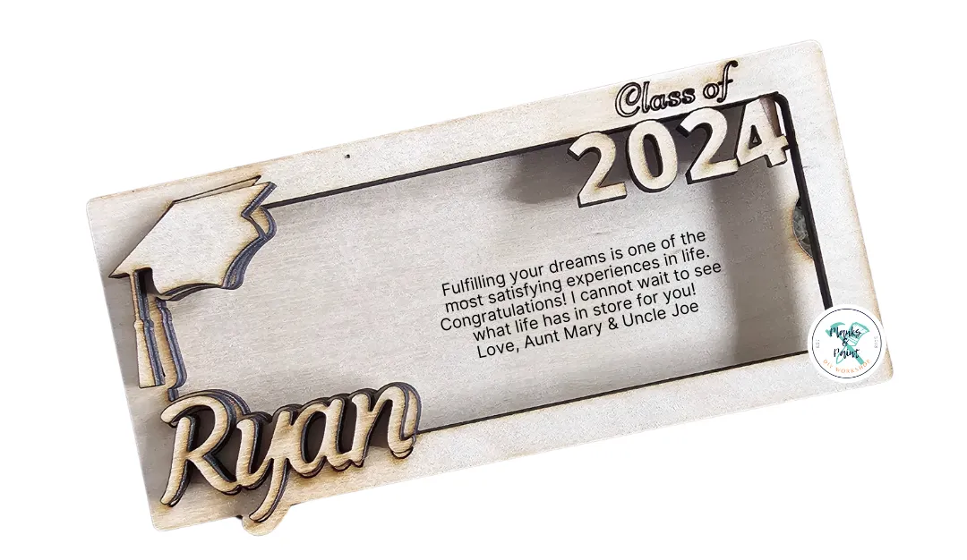 Personalized Graduation Money Holder