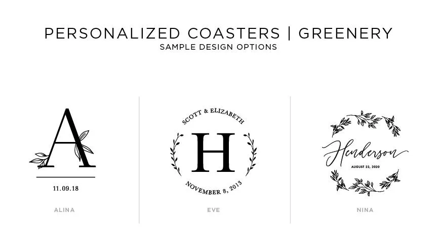 Personalized Greenery Gift Set