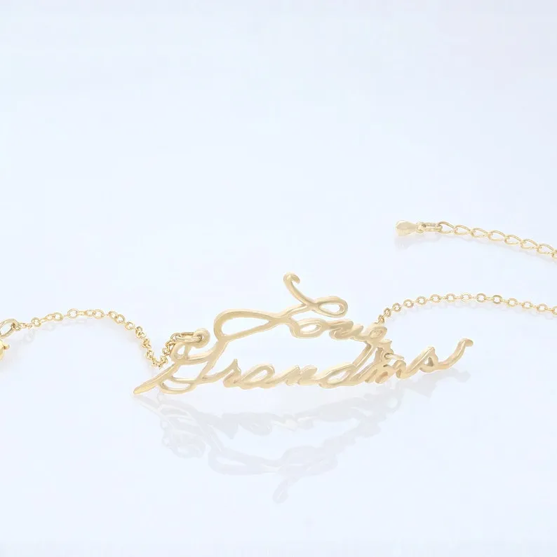 Personalized Handwriting Bracelet