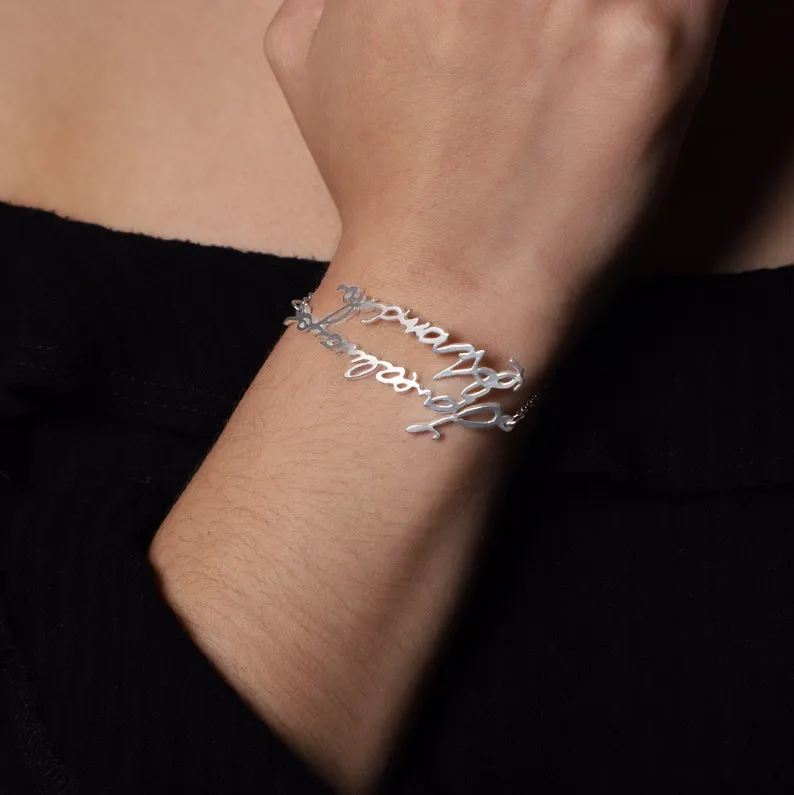 Personalized Handwriting Bracelet