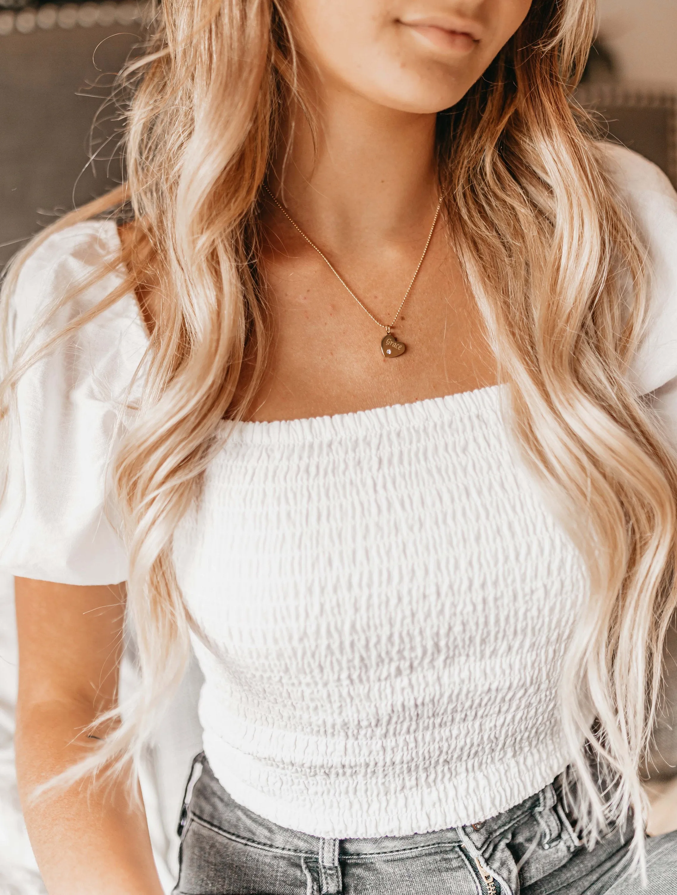 Personalized Heart Necklace