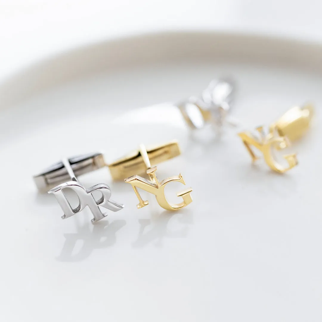 Personalized Initial Cufflinks