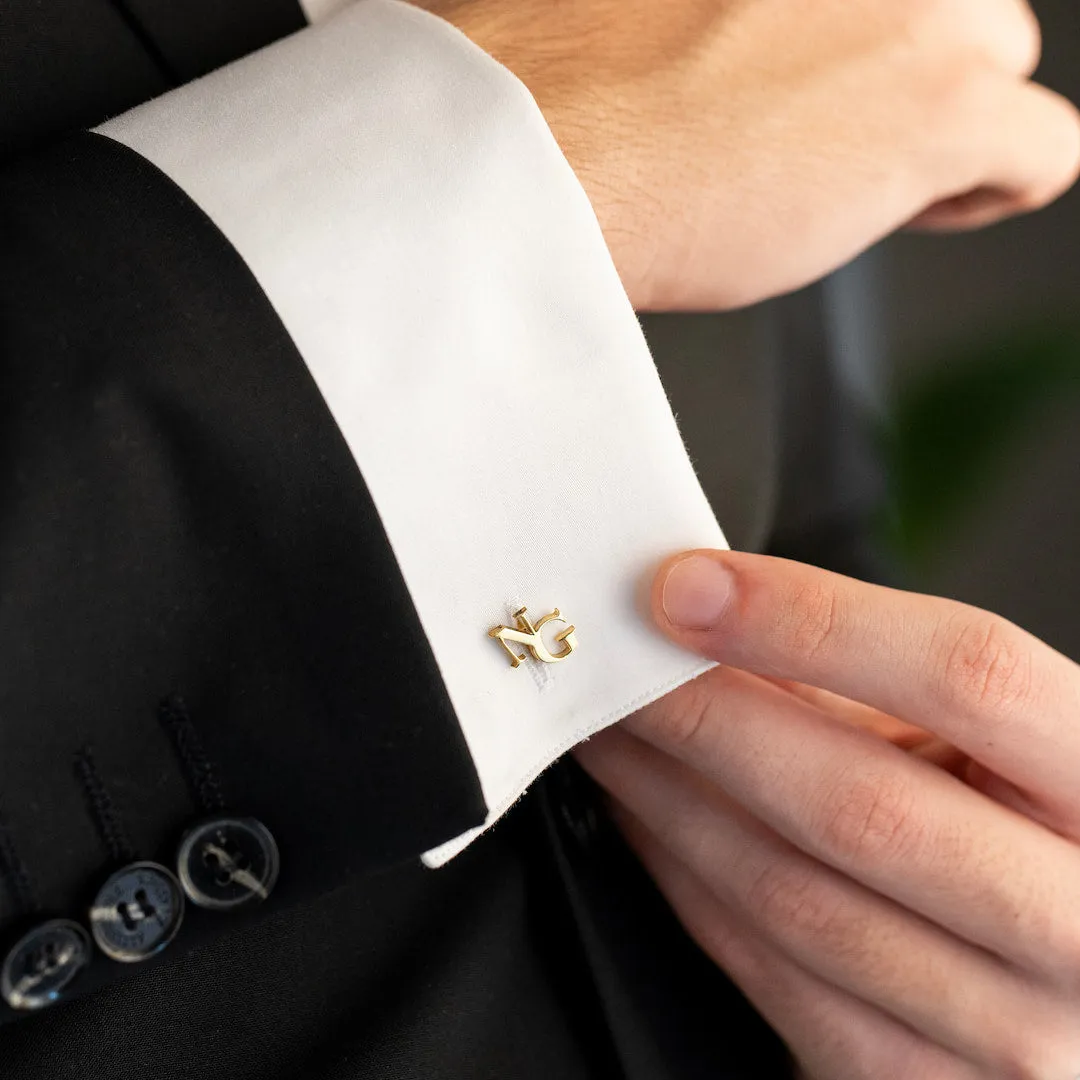 Personalized Initial Cufflinks