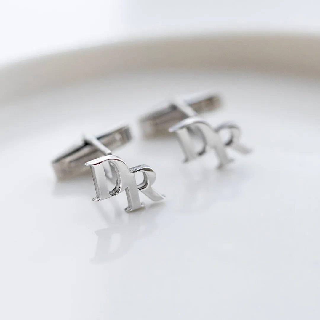 Personalized Initial Cufflinks