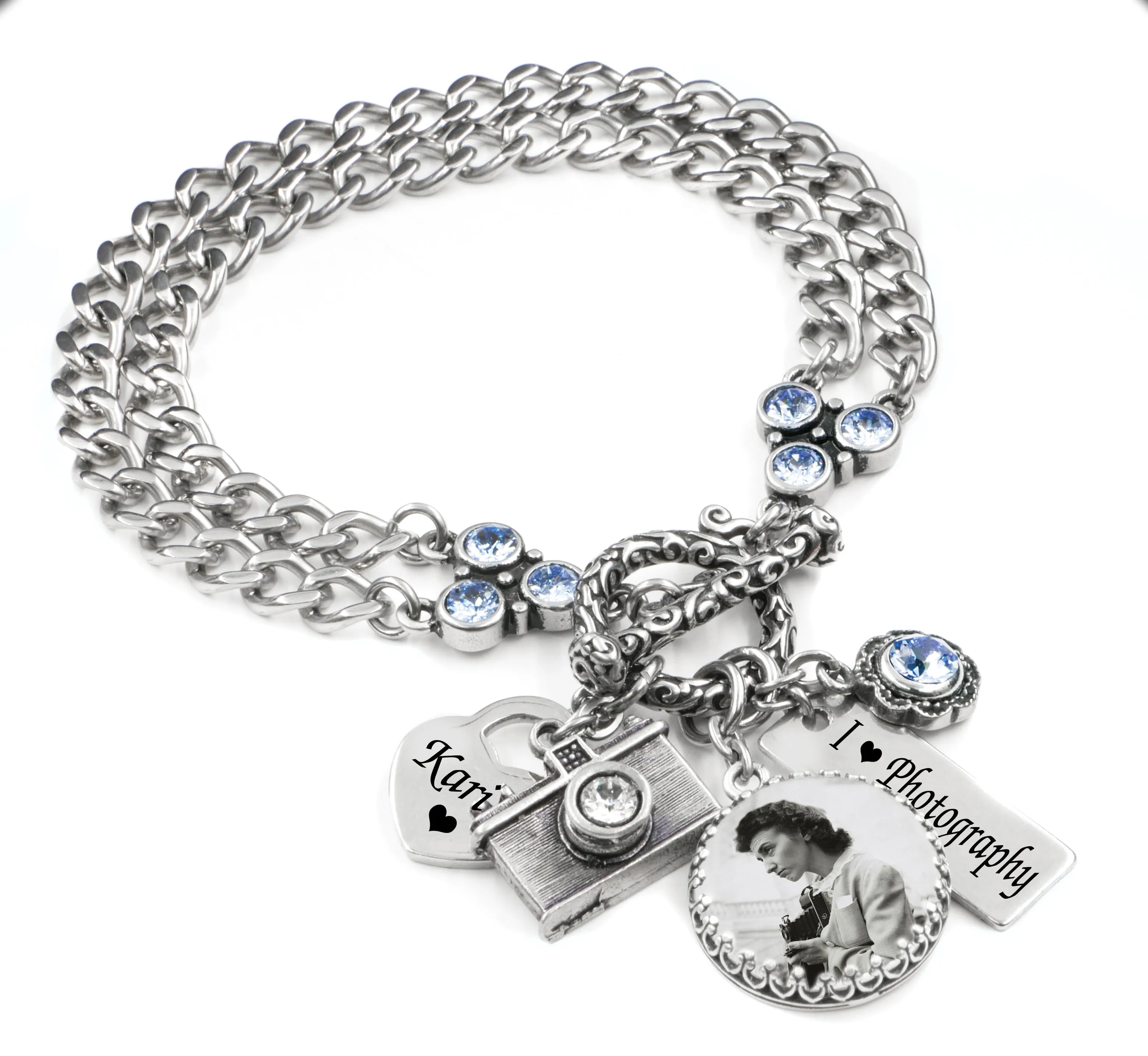 Personalized Photographer Bracelet
