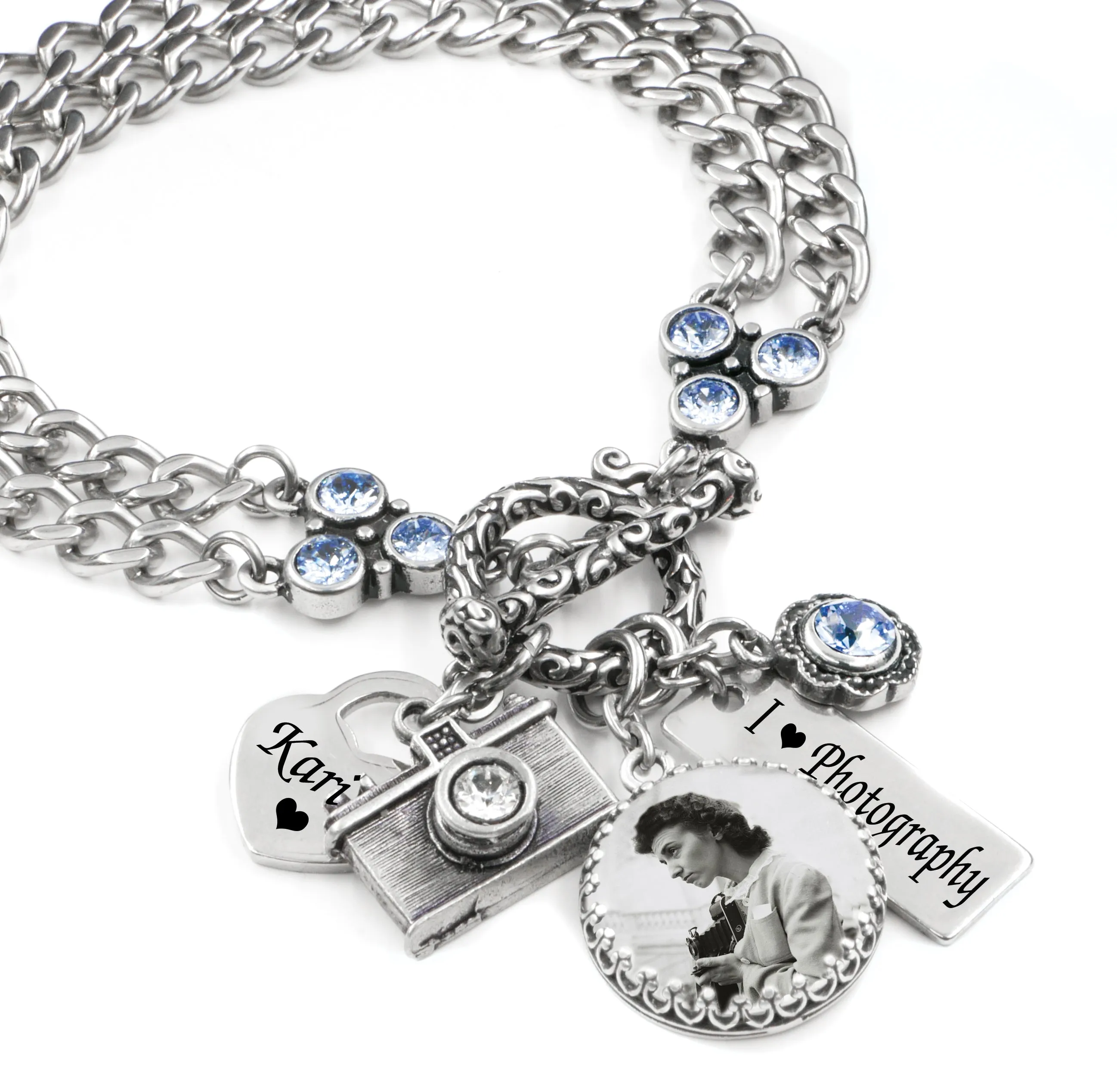 Personalized Photographer Bracelet
