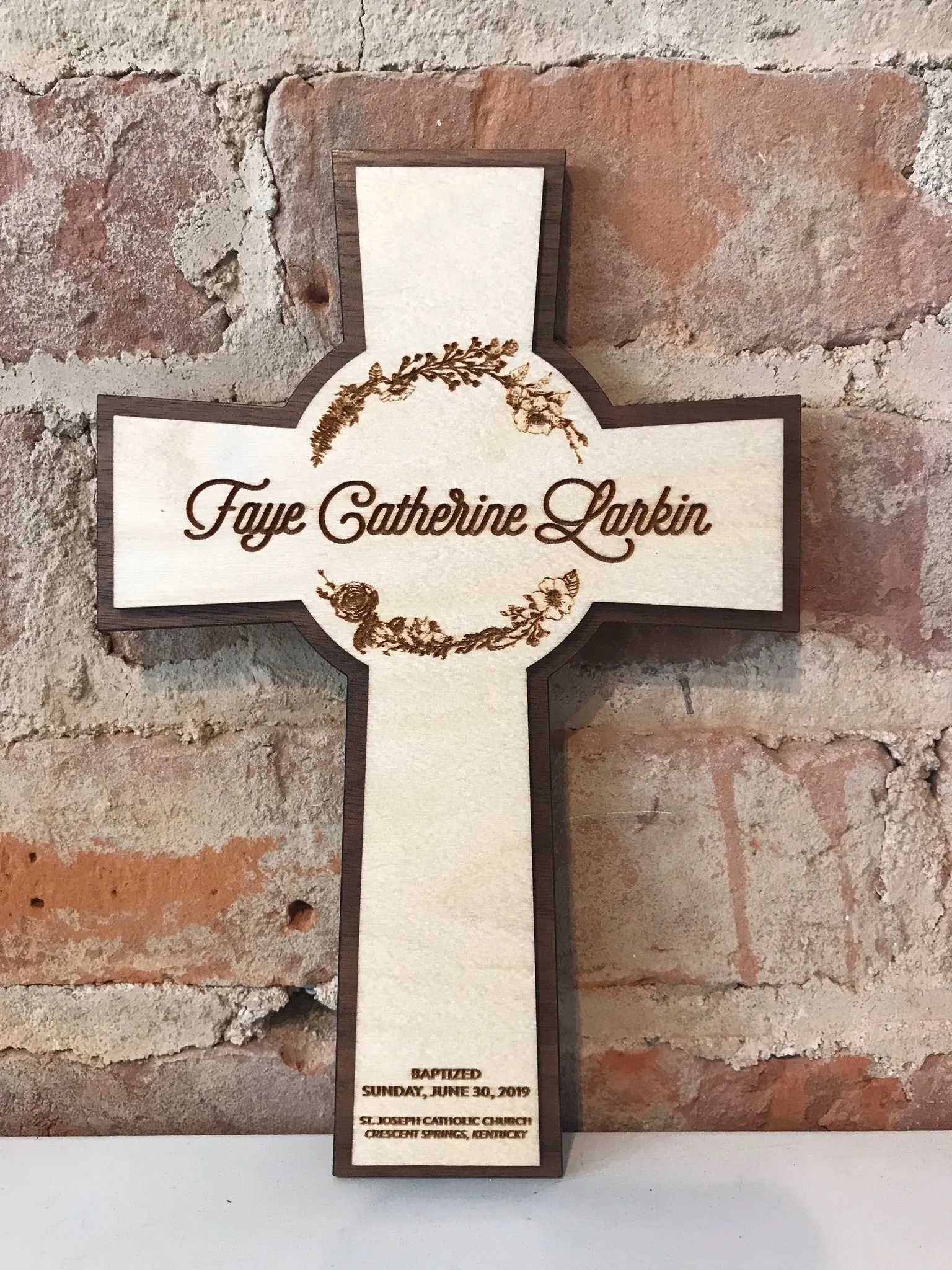 Personalized Wood Cross