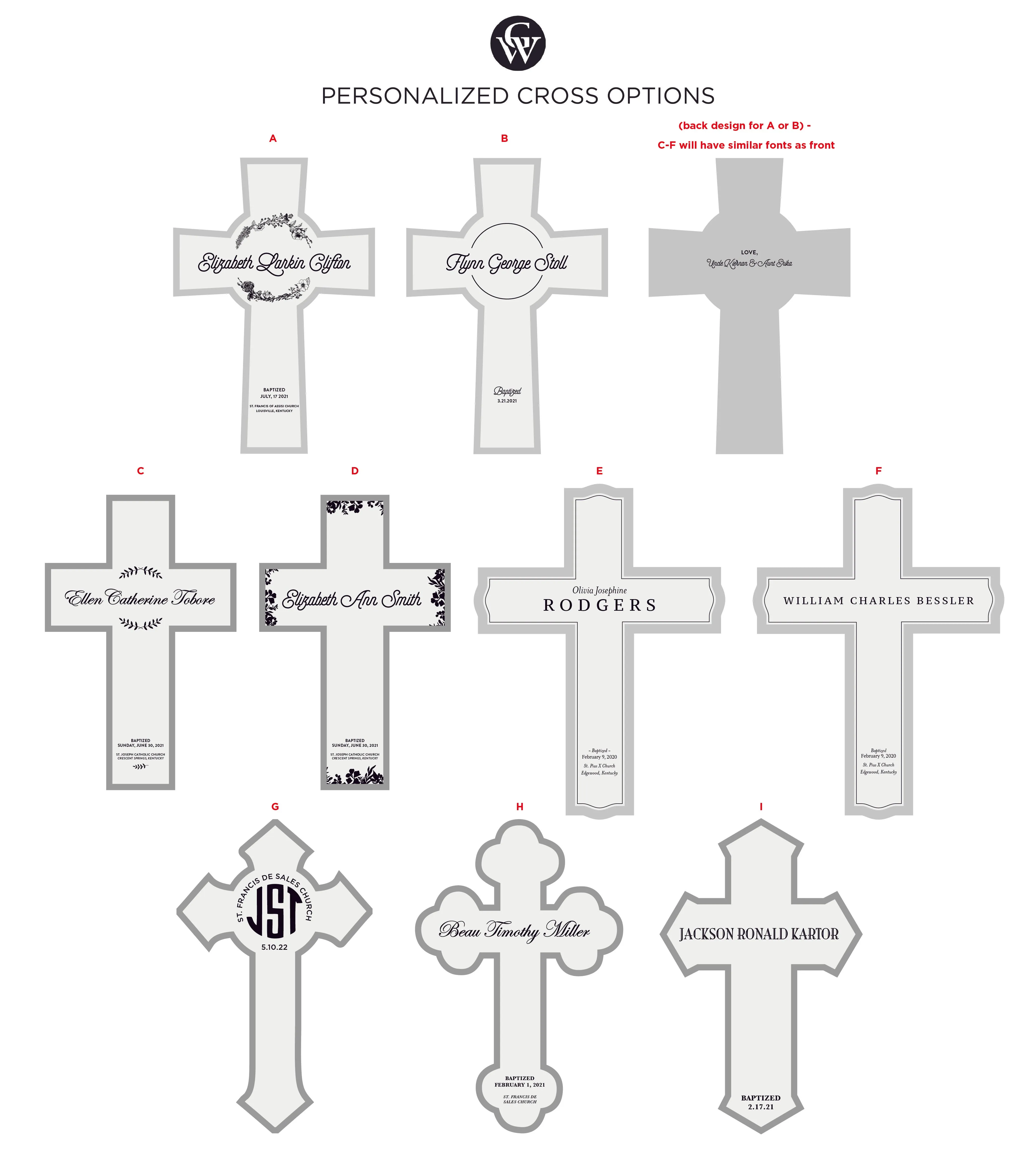 Personalized Wood Cross