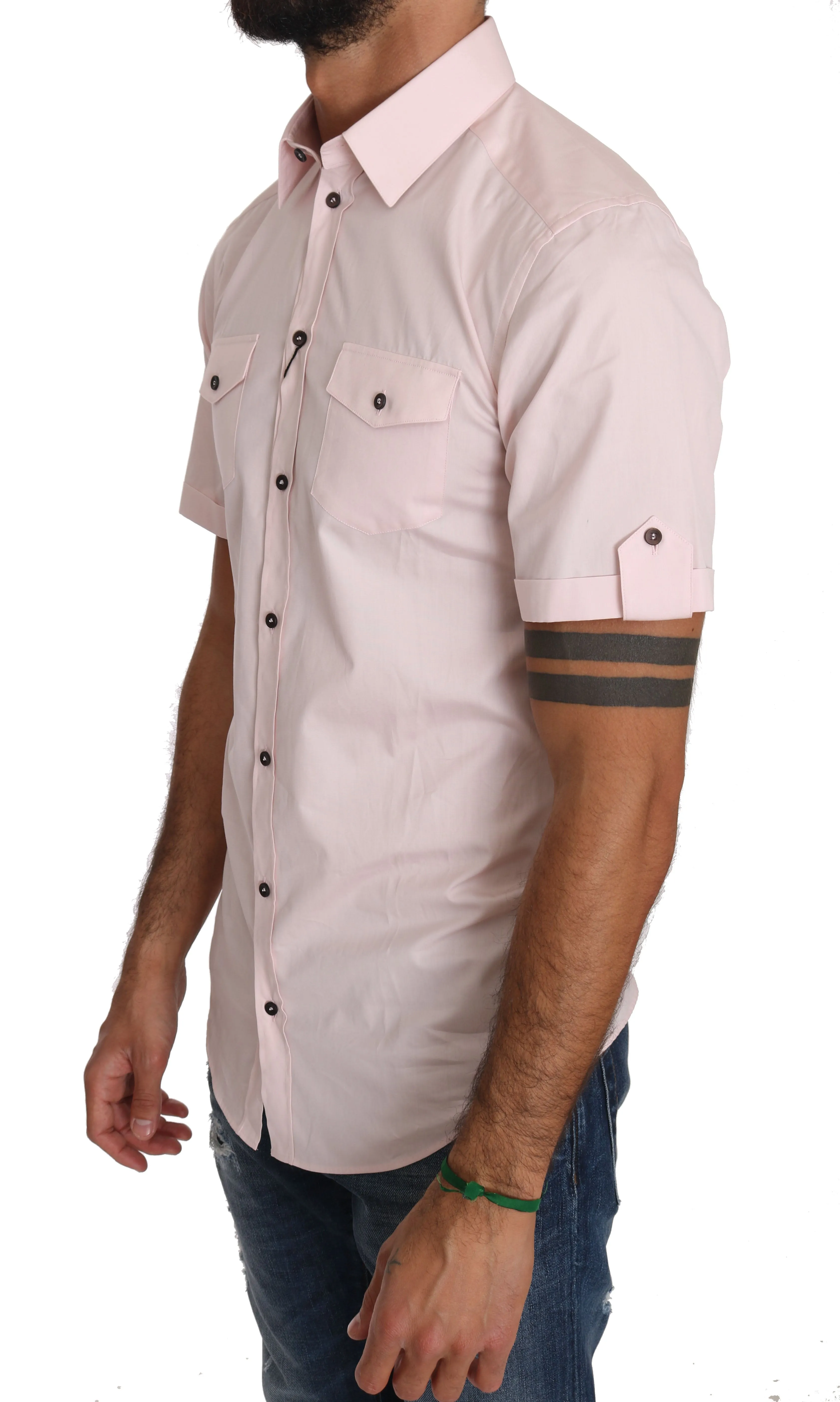 Pink Cotton GOLD Casual Shirt