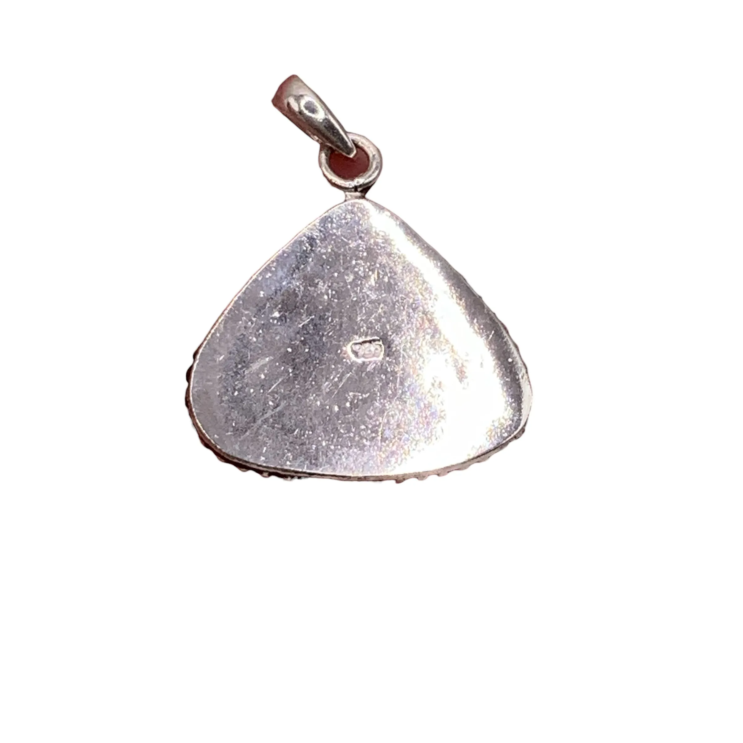 Pink Rainbow Moonstone Solid 925 Sterling Silver Pendant