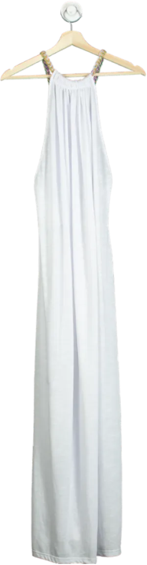 Pitusa White Open Back Maxi Dress One Size