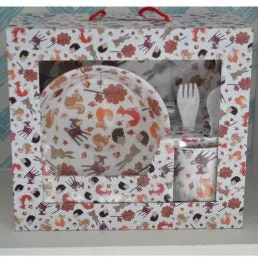 Powell Craft Woodland Melamine Dining Set