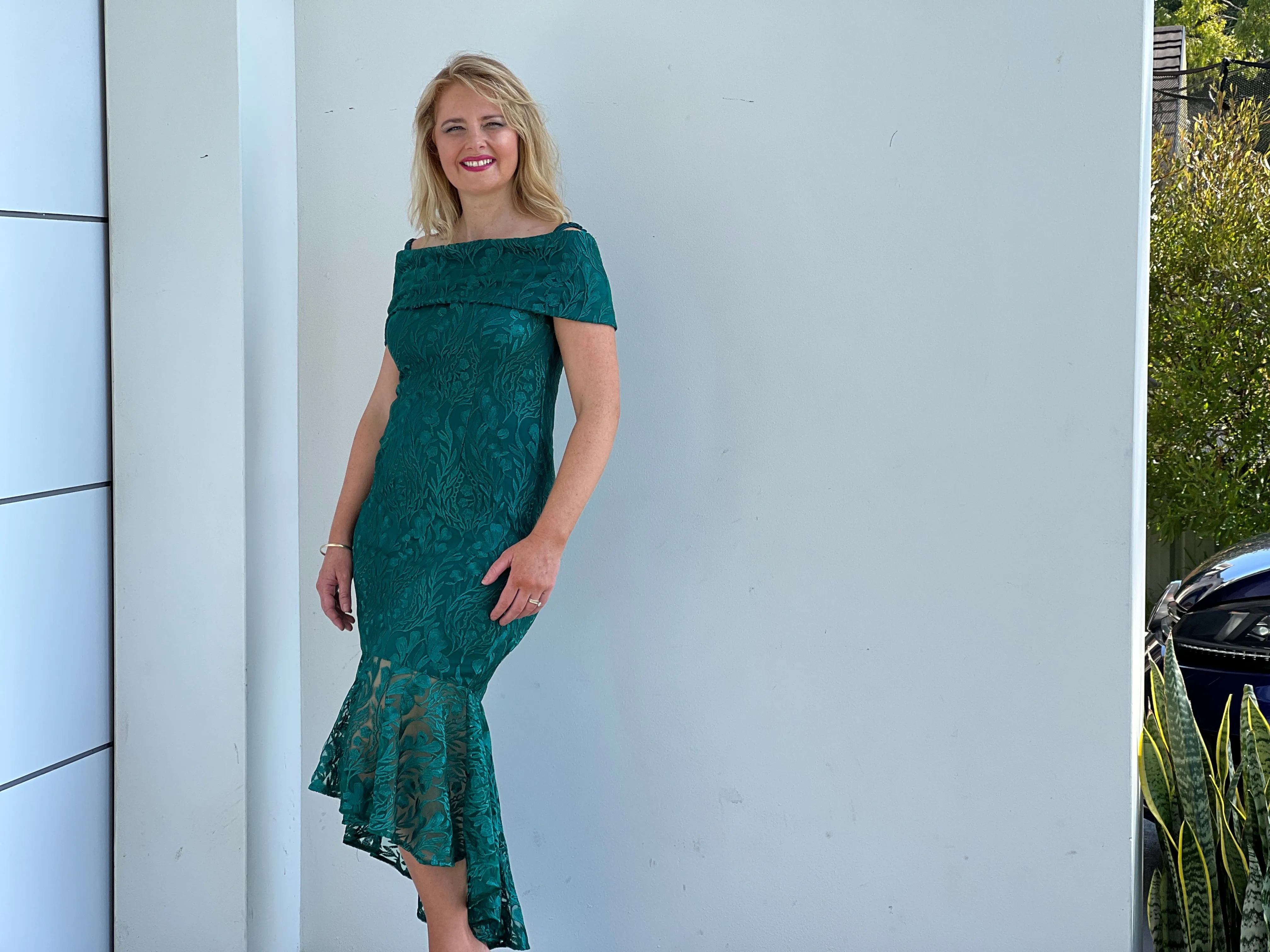 Prague Emerald Evening Gown