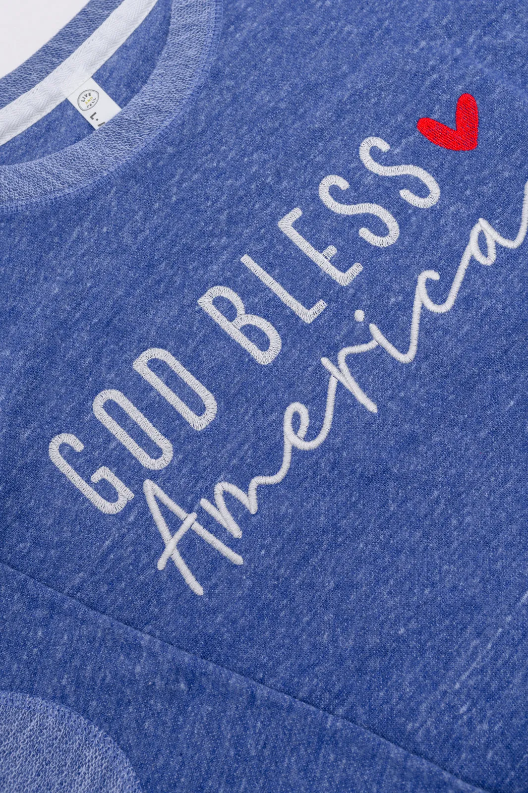 PREORDER: Embroidered God Bless America Pullover
