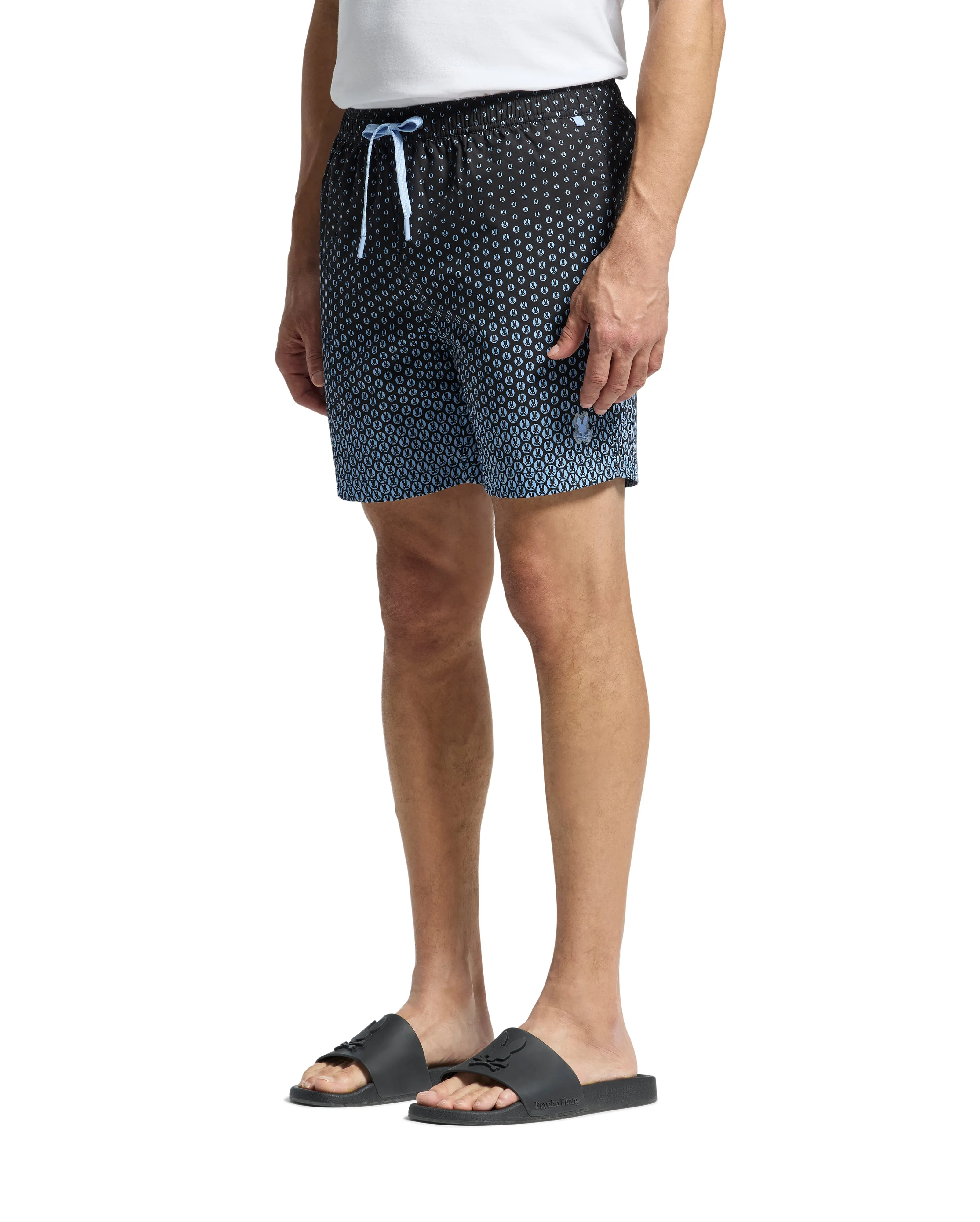 Psycho Bunny Men's Bendigo Swim Trunks -Evening Blue