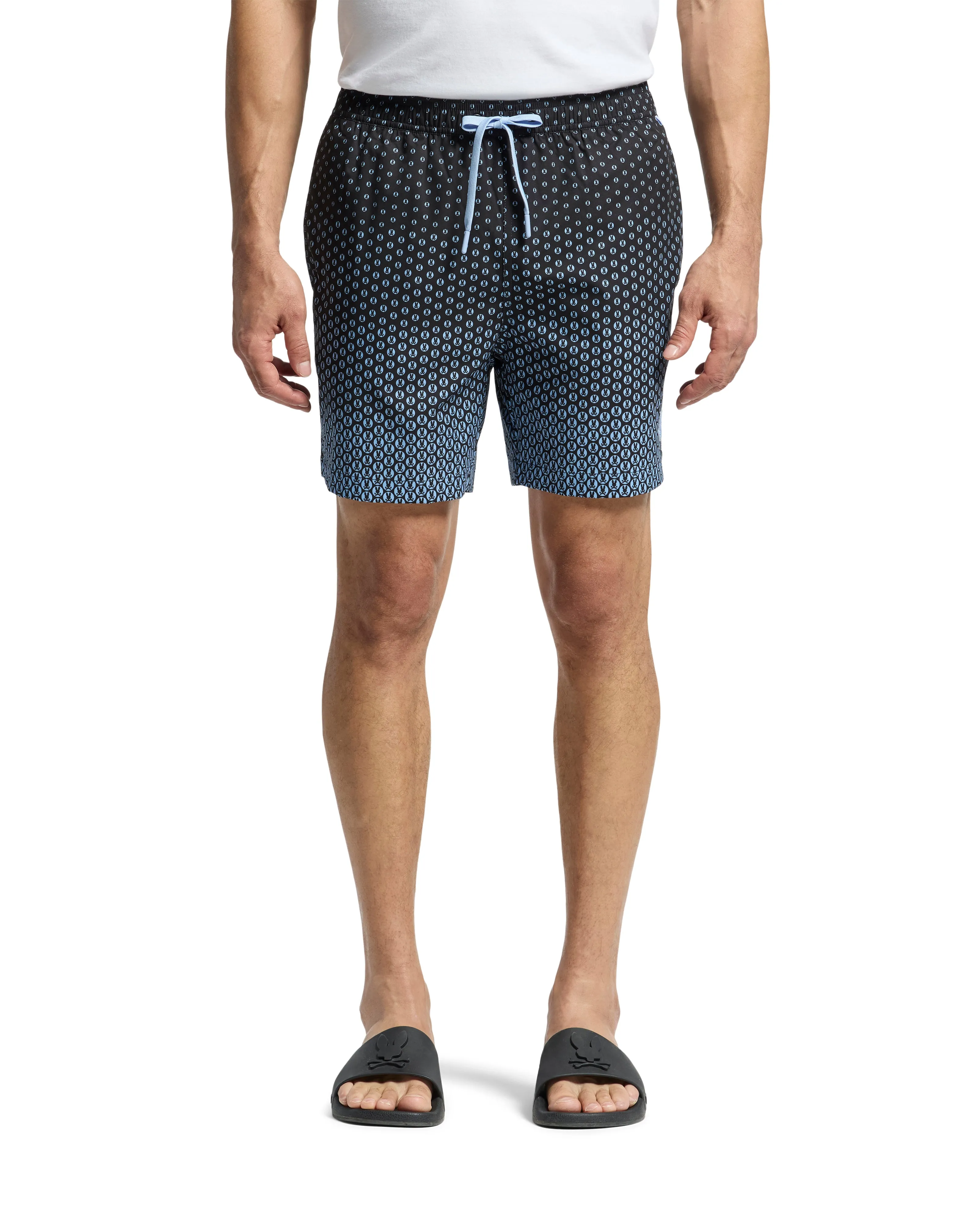 Psycho Bunny Men's Bendigo Swim Trunks -Evening Blue