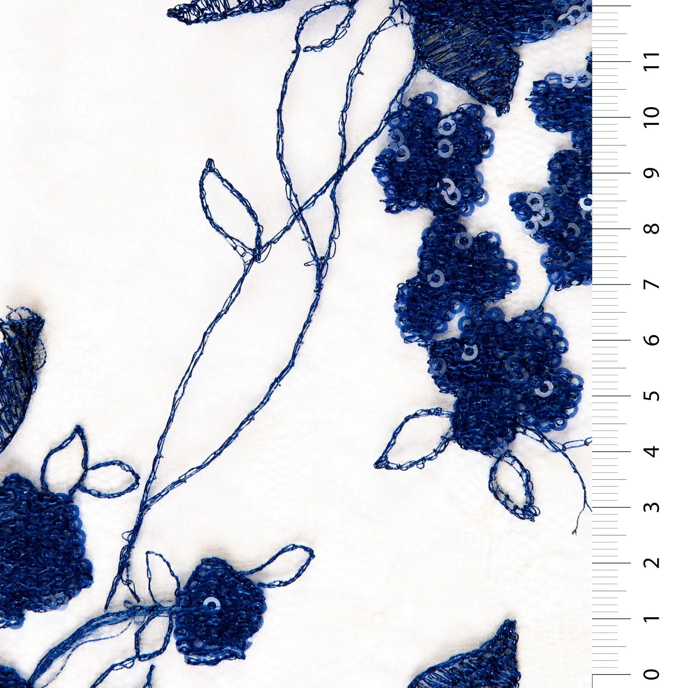 Queen's Charming Style Sequin Embroidered Lace Fabric