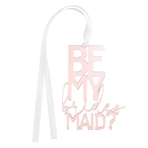 "Be My Bridesmaid?" Bottle Tag Bridesmaid Proposal
