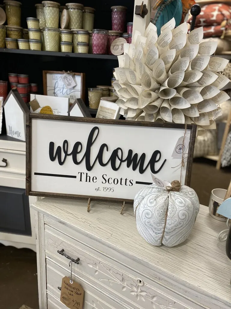 "Welcome" Personalized Handmade Wooden Sign Framed 12 x 24 (Allow 2 Weeks, Local Pick-up Only)