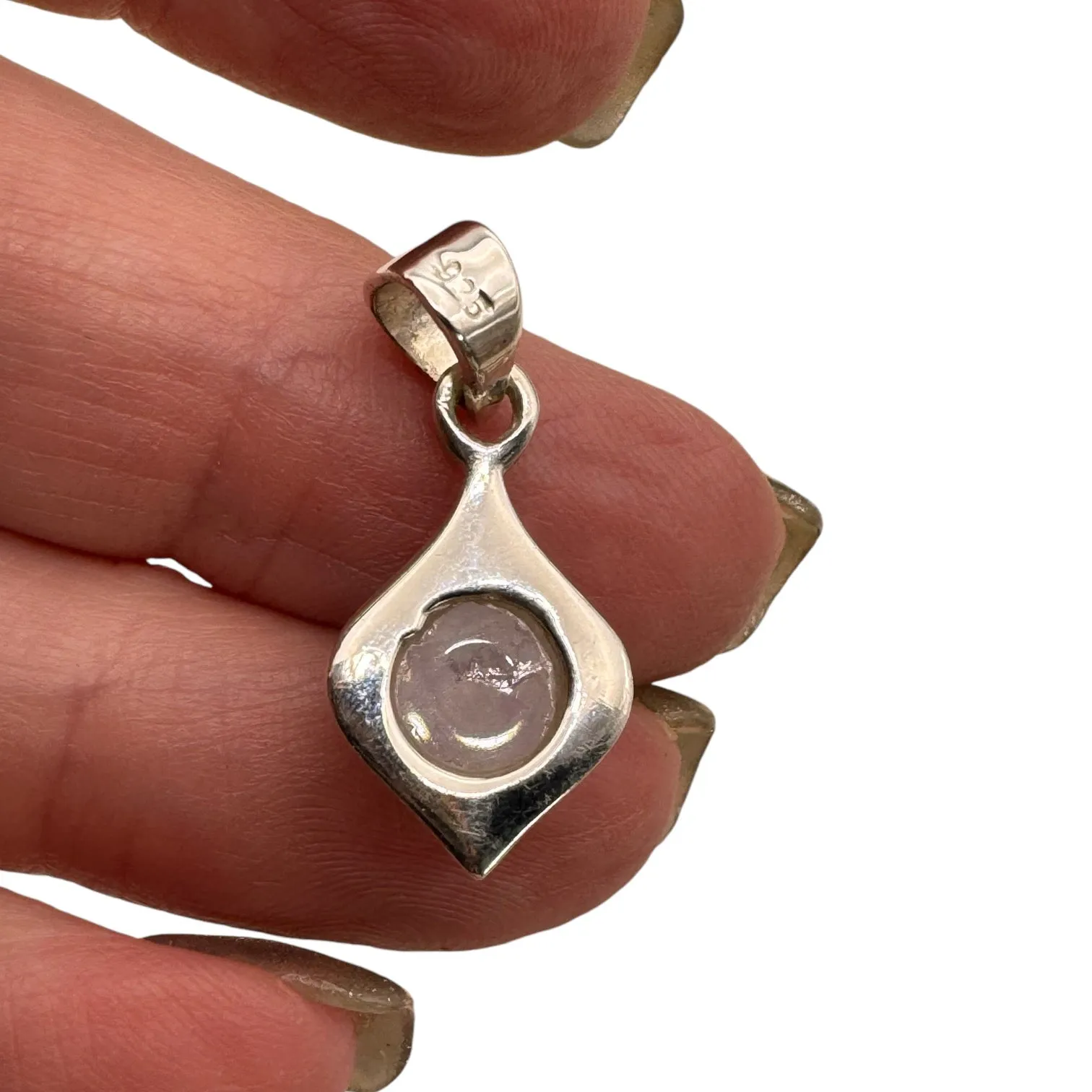 Rainbow Moonstone Solid 925 Sterling Silver Pendant