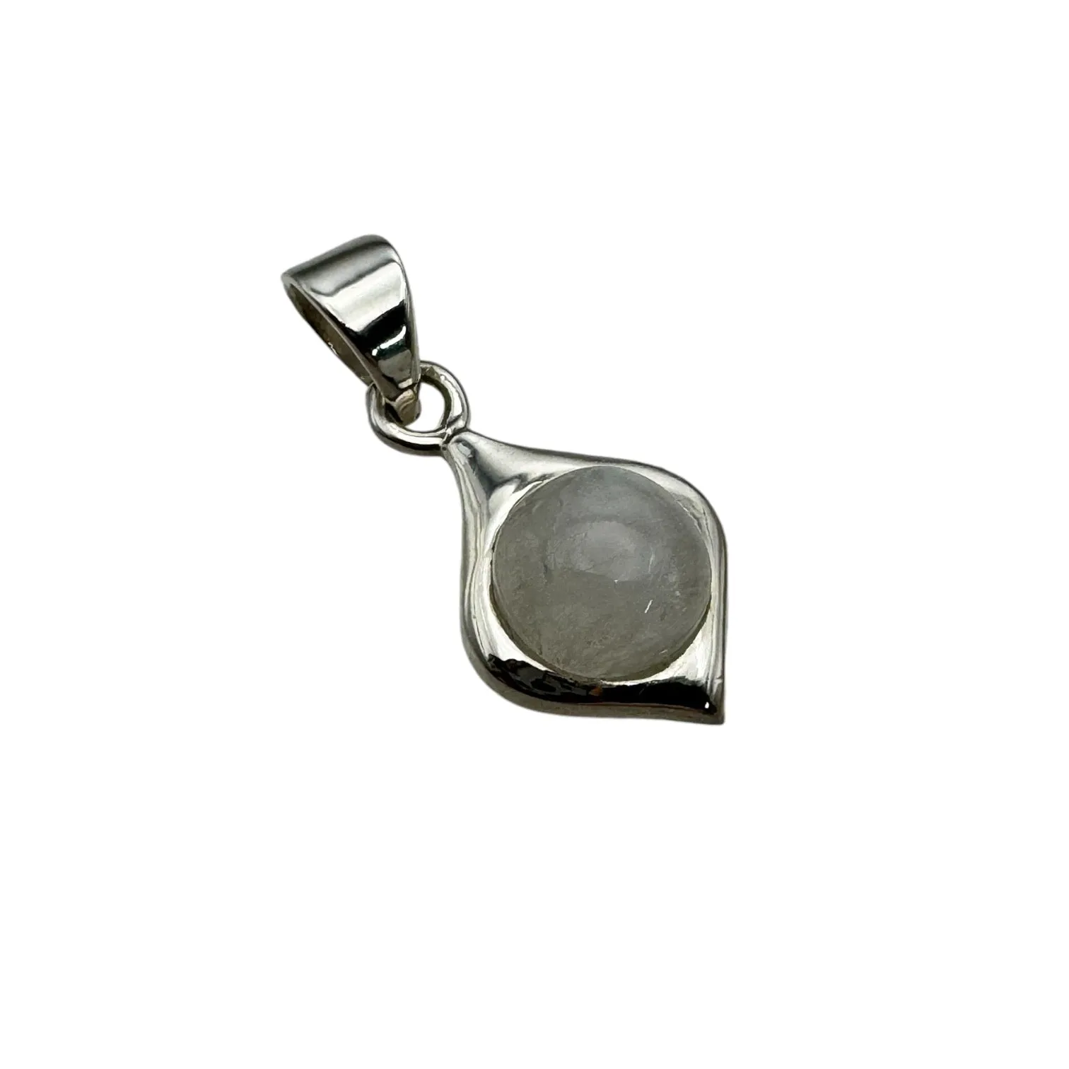 Rainbow Moonstone Solid 925 Sterling Silver Pendant