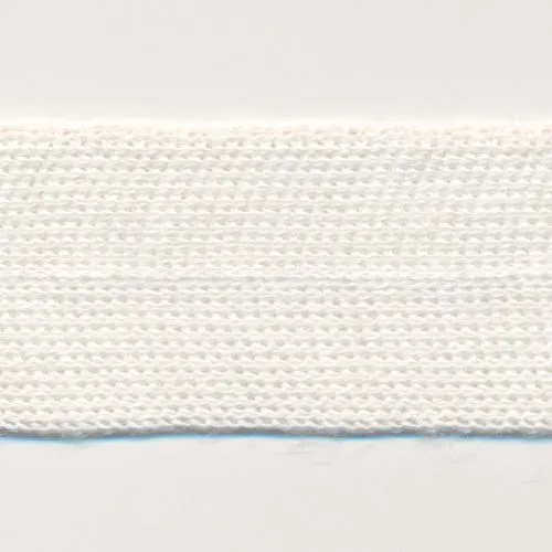 Ramie Knit Tape #01 White