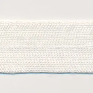 Ramie Knit Tape #01 White