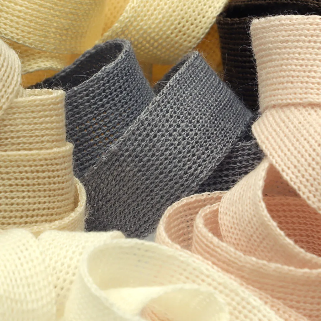 Ramie Knit Tape #01 White