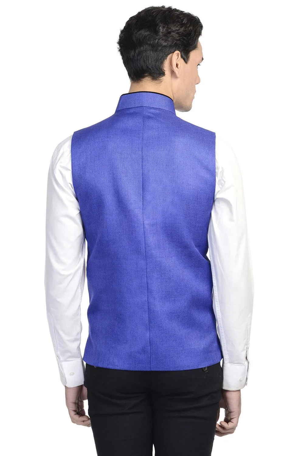 Rayon Blue Modi Nehru Jacket