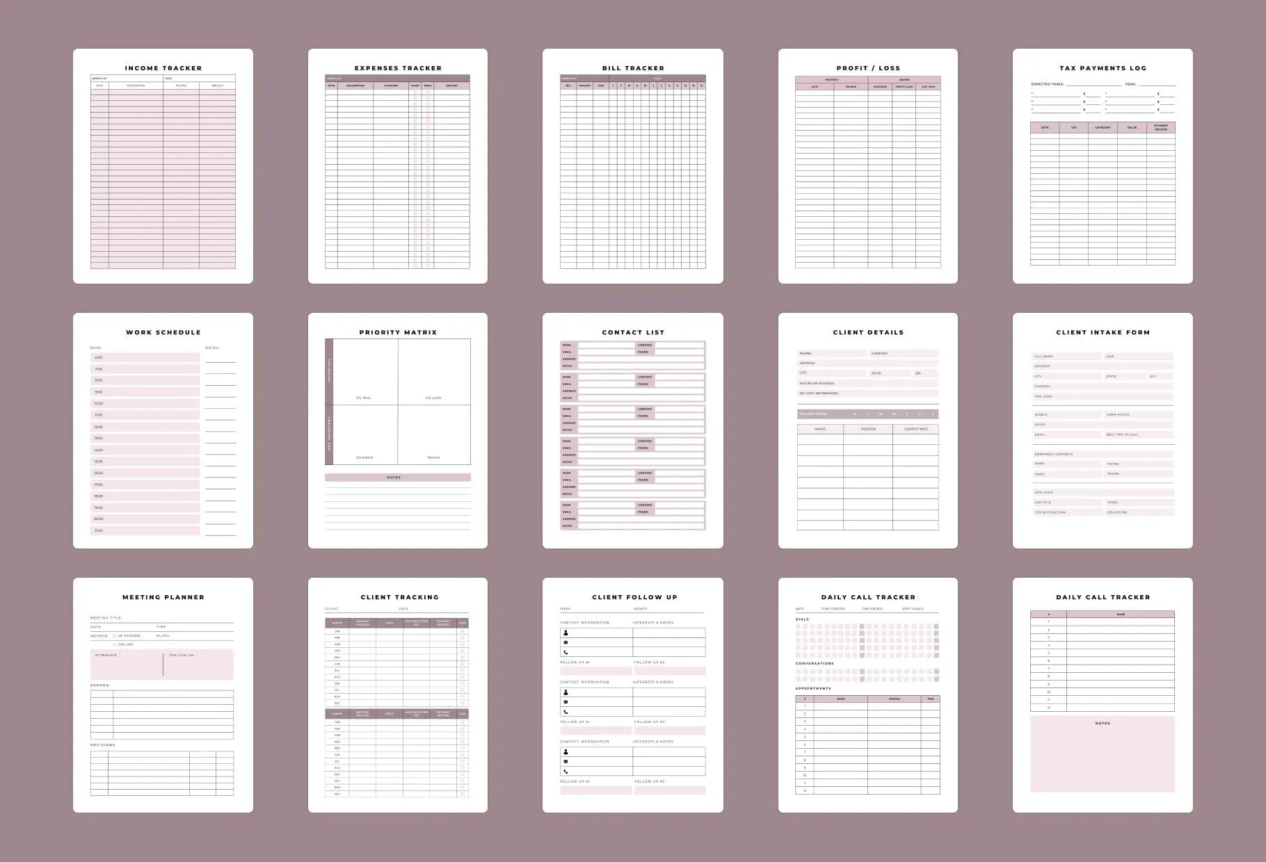 Realtor Business Planner Canva Template