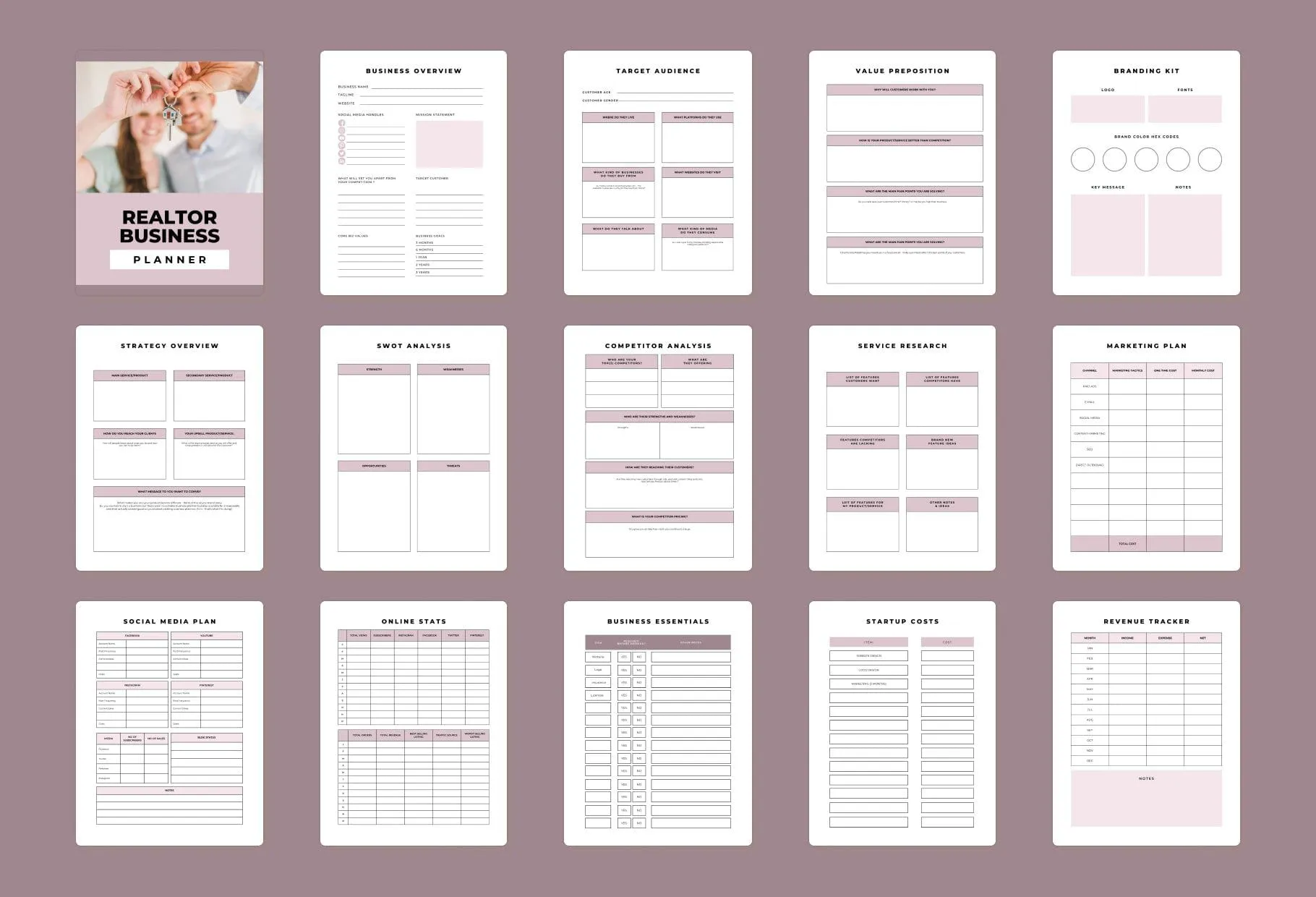 Realtor Business Planner Canva Template