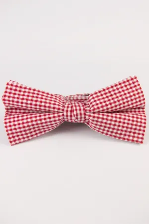 Red Gingham Bow Tie