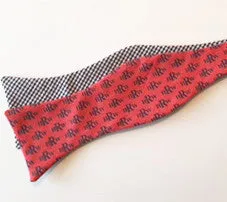 Red Monogram Bow Tie