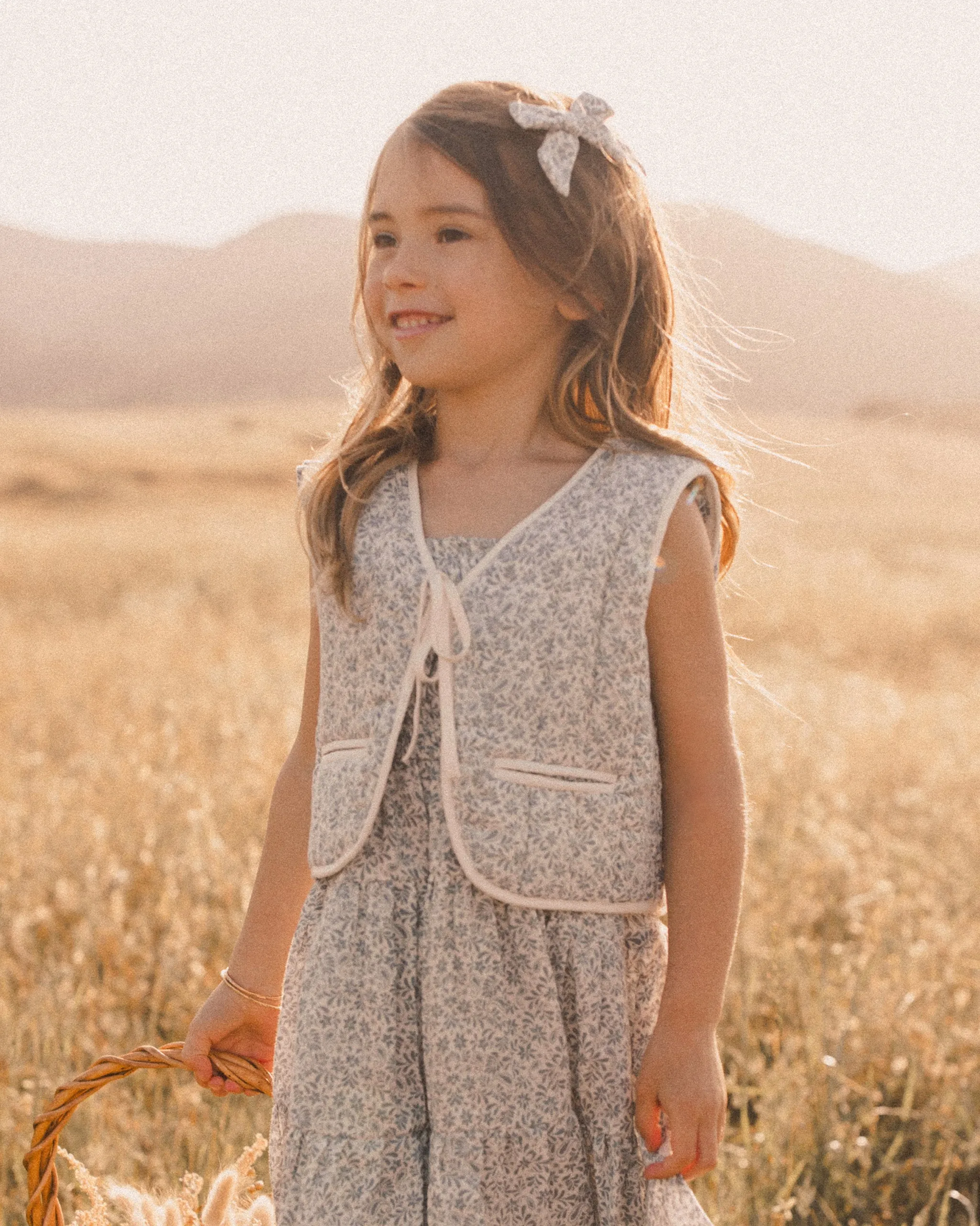 RYLEE   CRU Quilted Vest || Ditsy