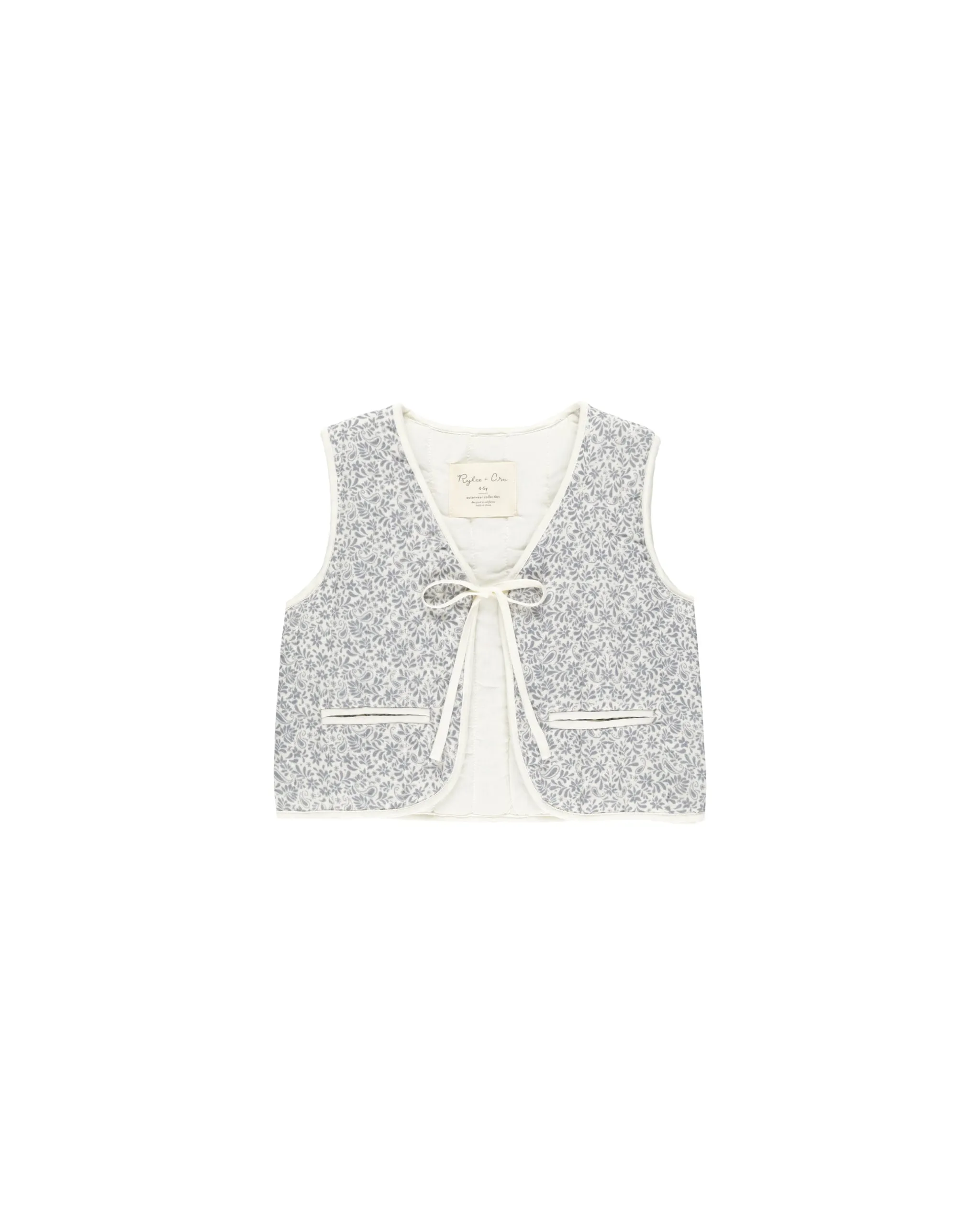 RYLEE   CRU Quilted Vest || Ditsy