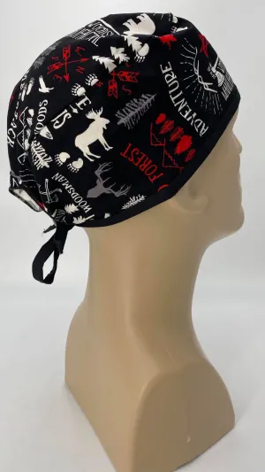 Scrub Cap Medical Surgeon Head Cover Surgical Hat Nurse Nursing Operating Room, Nature Wilderness