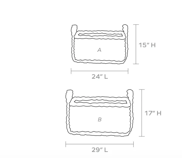 Sebring Rectangular Nesting Baskets s/2
