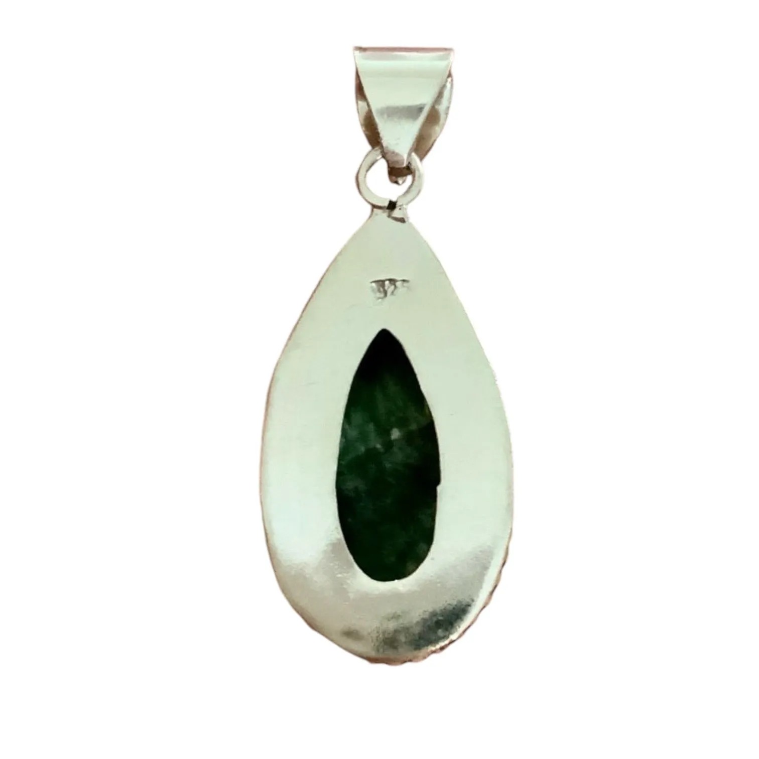 Seraphanite Solid 925 Sterling Silver Pendant