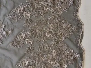 Sheer Sequin Floral Embellished Fabric