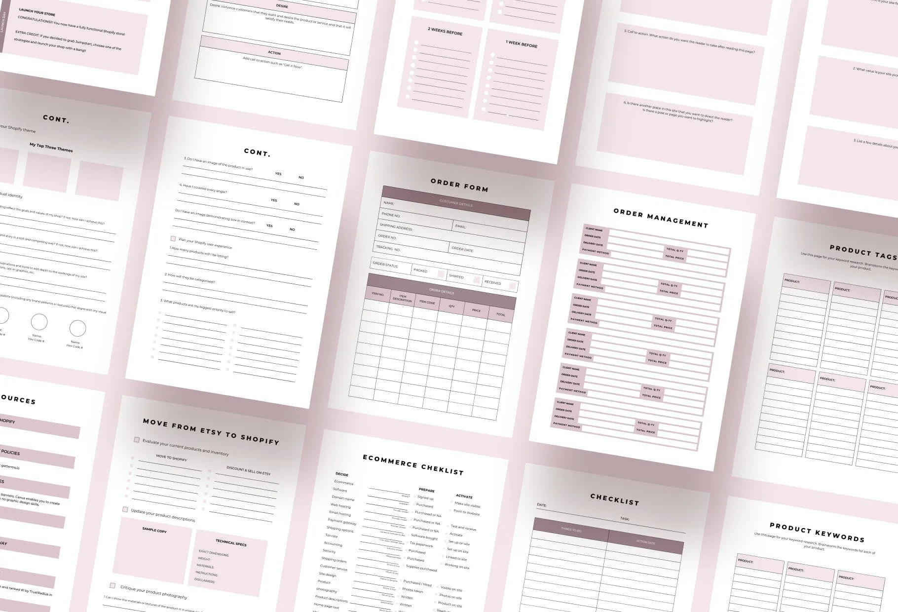 Shopify Planner Canva Template