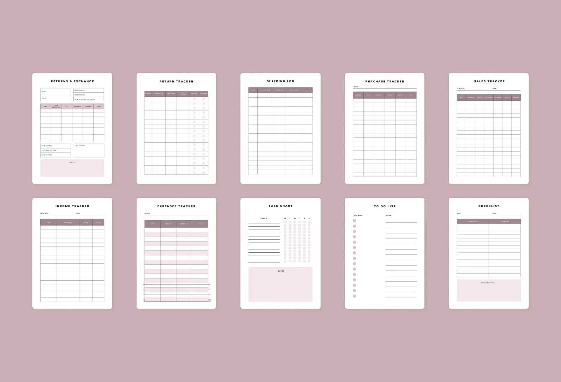 Shopify Planner Canva Template