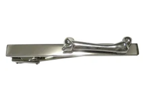 Silver Toned Medical Anatomy Femur Bone Tie Clip