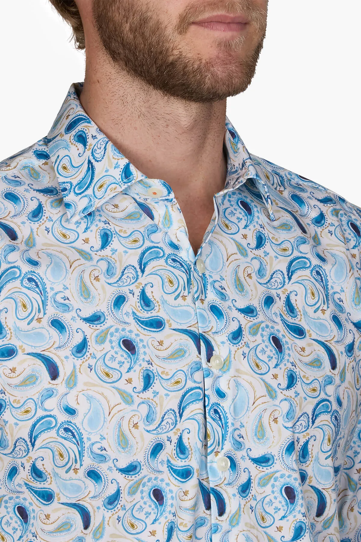 SIMON CARTER | Ethnic Paisley Digital Print Shirt
