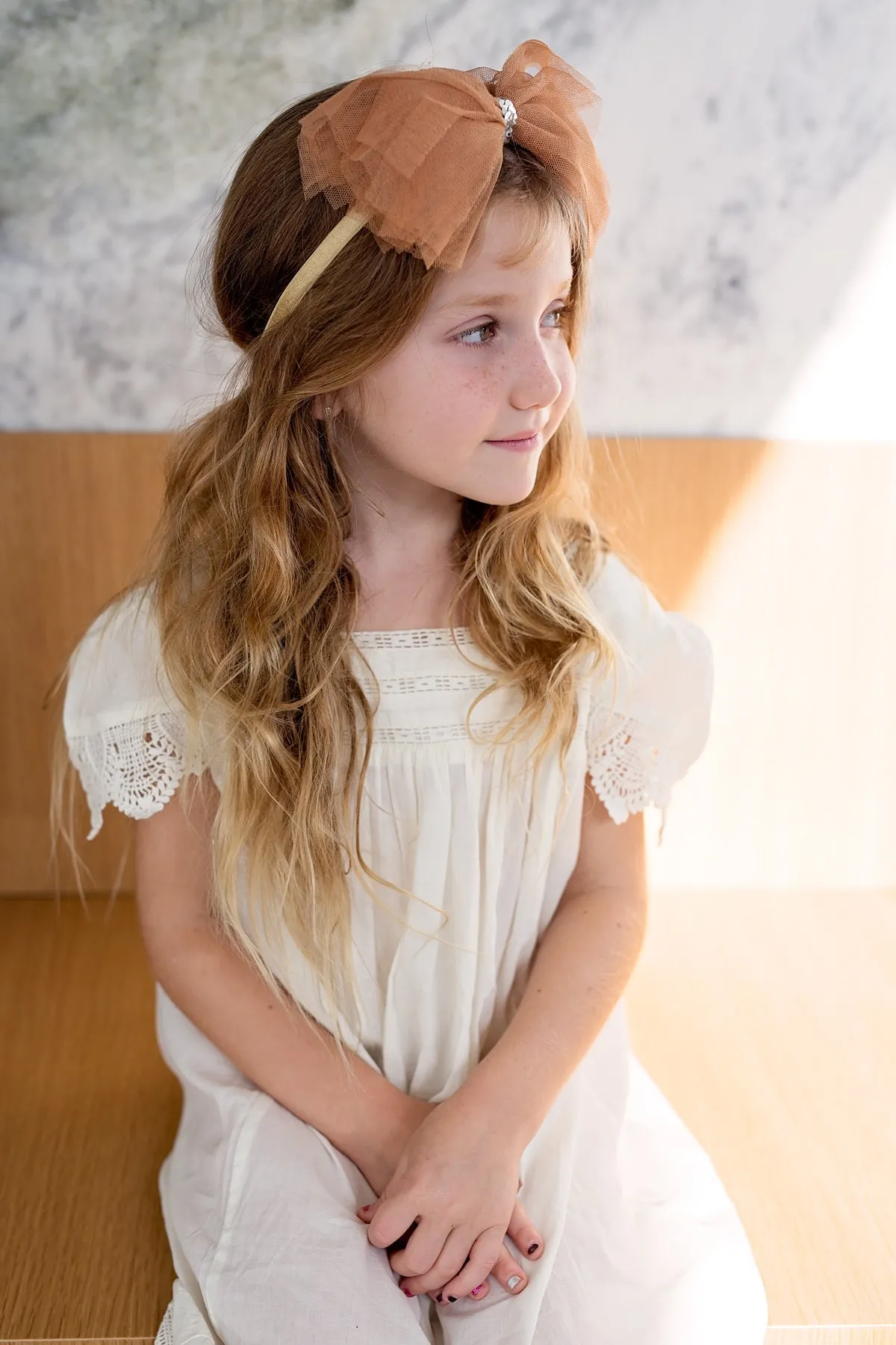 Soft Tulle Strips CLIP   WRAP - Rust