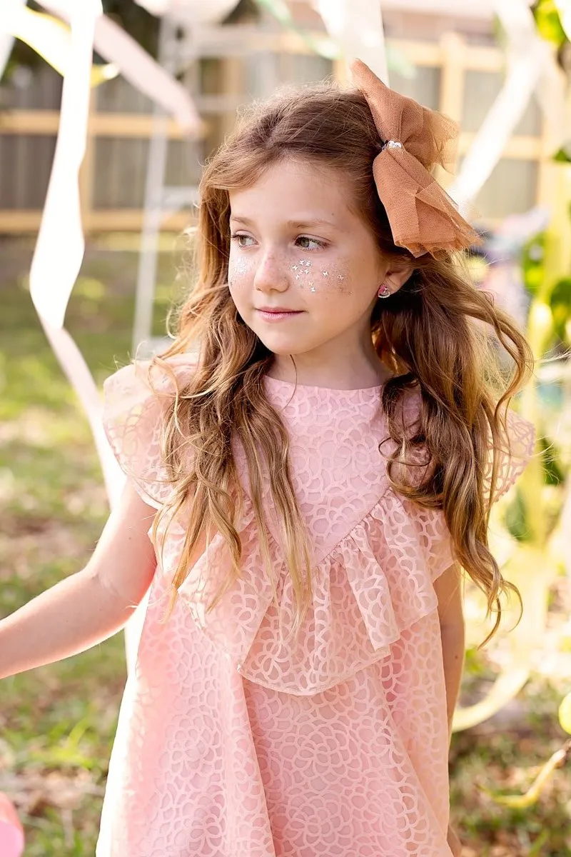 Soft Tulle Strips CLIP   WRAP - Rust