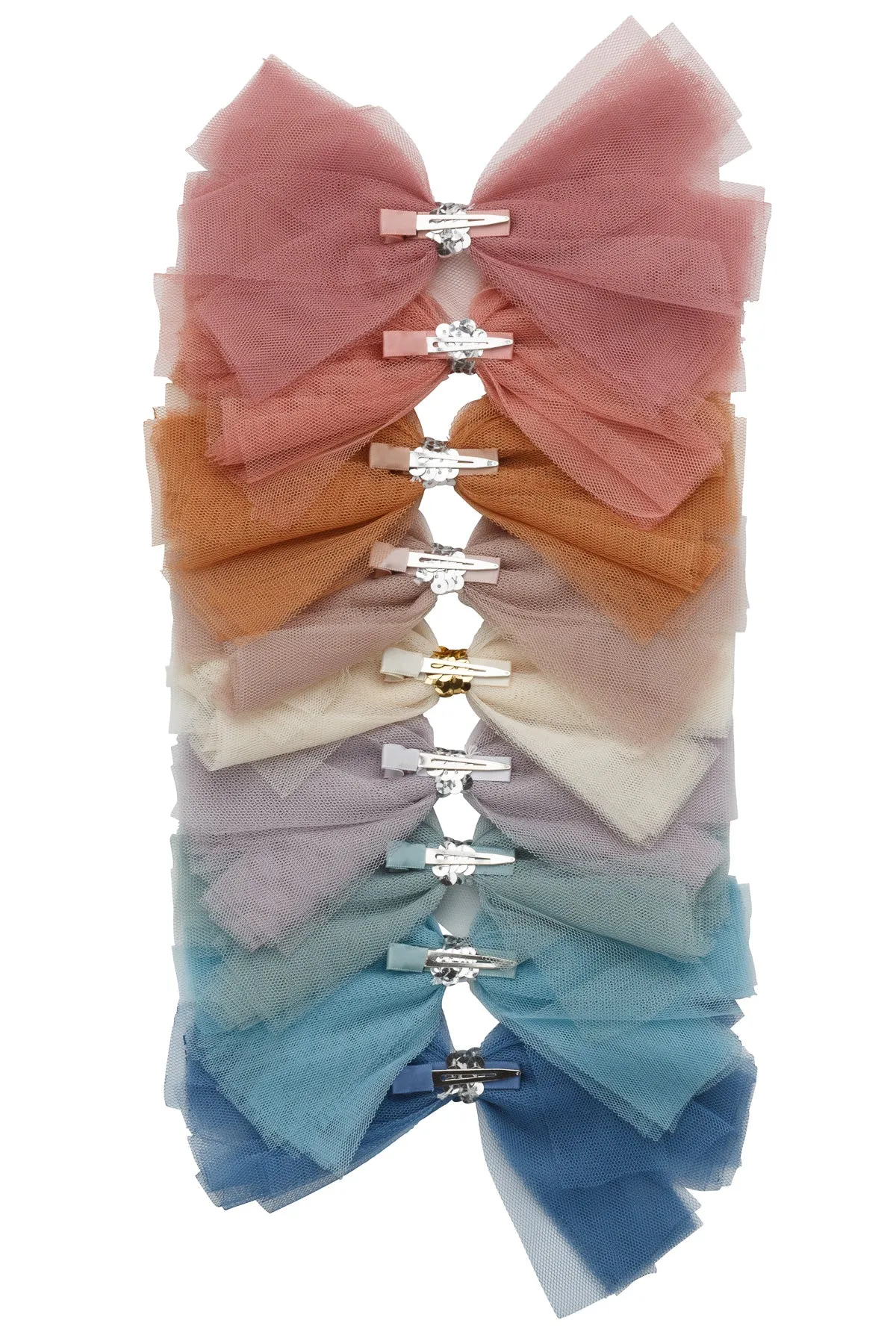 Soft Tulle Strips CLIP   WRAP - Rust