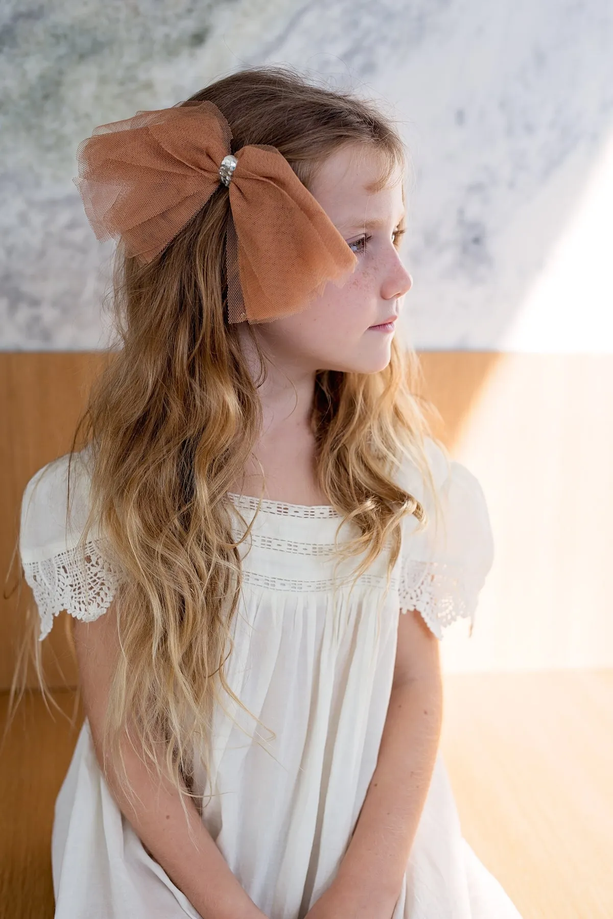 Soft Tulle Strips CLIP   WRAP - Rust