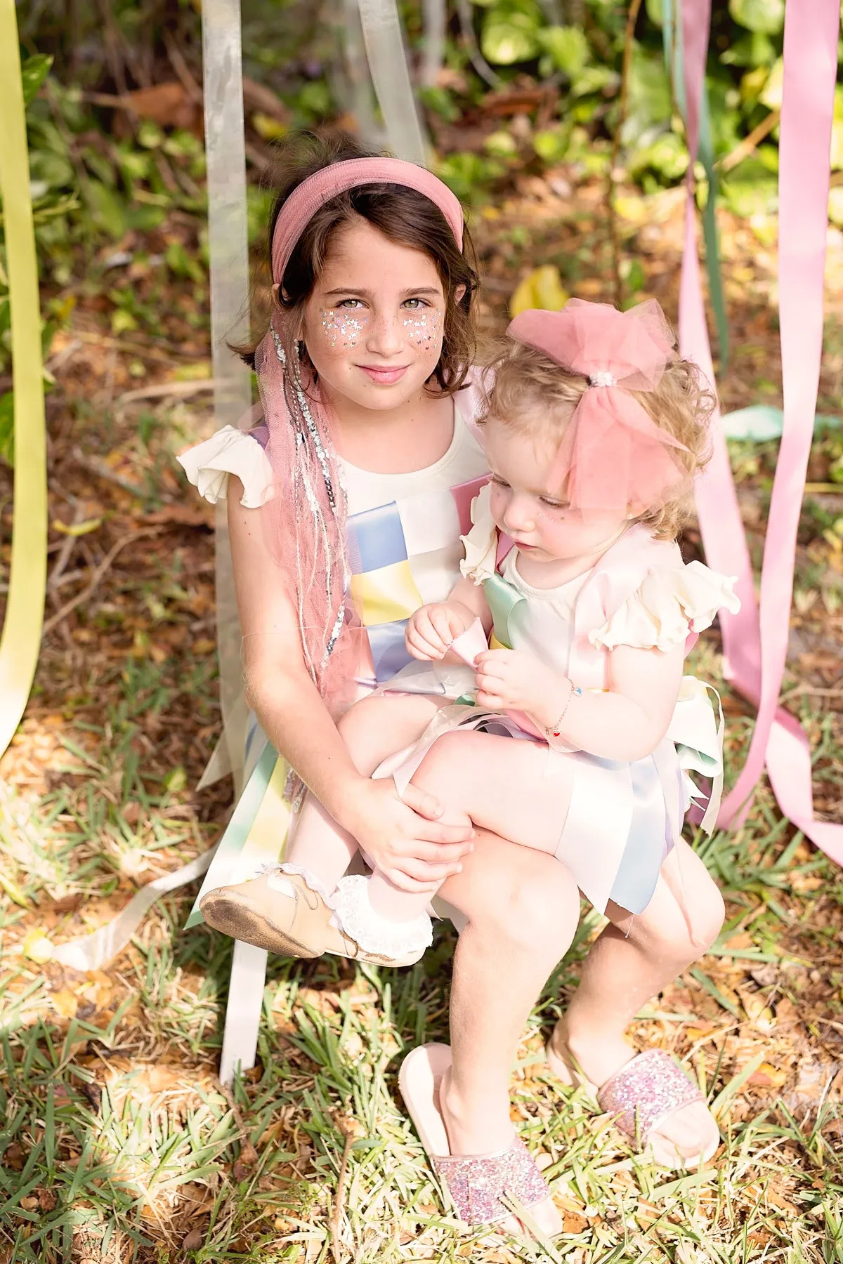 Soft Tulle Strips CLIP   WRAP - Rust