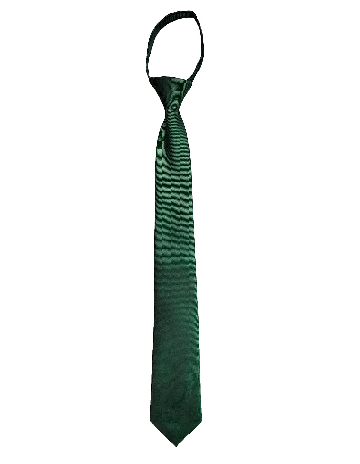 Solid Color Zipper Tie